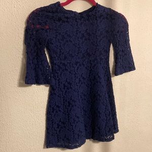 Justice Navy Lace Dress